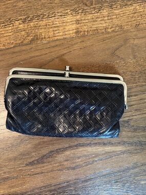 HOBO quilted kiss lock clutch